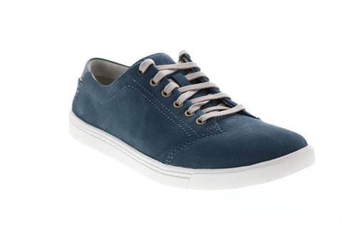 Clarks Newood Street Lace 26108207 Mens Blue Nubuck Lifestyle Sneakers Shoes