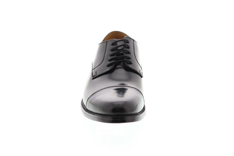 Bostonian Kinnon Cap 26110075 Mens Black Wide 2E Leather Cap Toe Oxfords Shoes