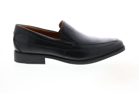 Clarks Tilden Free 26110312 Mens Black Leather Loafers Casual Shoes