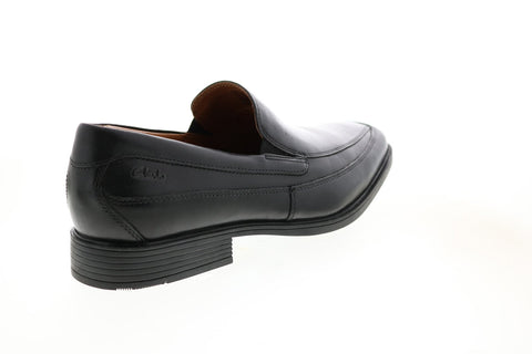 Clarks Tilden Free 26110312 Mens Black Leather Loafers Casual Shoes