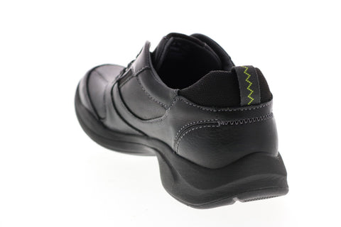 Clarks Wave Korey Fly 26110538 Womens Black Leather Lifestyle Sneakers Shoes