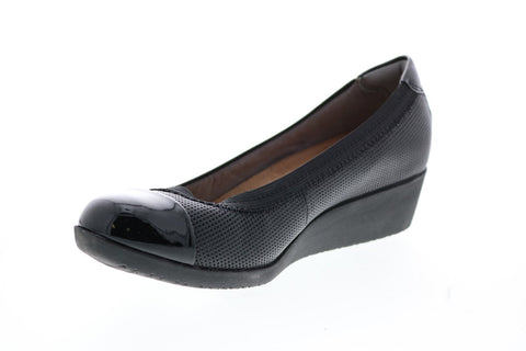 Clarks Petula Sadie 26110849 Womens Black Wide Ballet Flats Shoes
