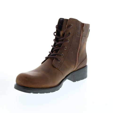 Clarks Orinoco Spice 26110935 Womens Brown Leather Zipper Dress Boots