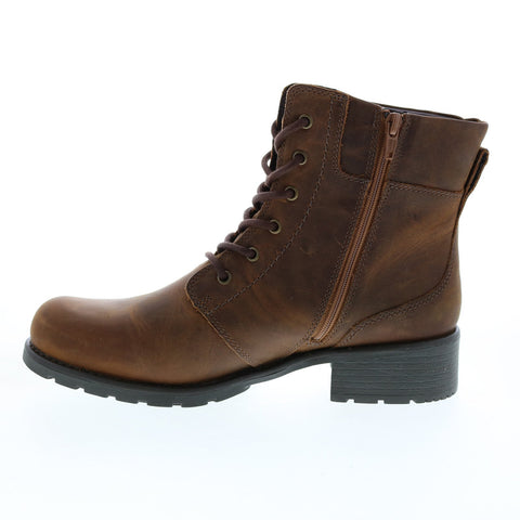 Clarks Orinoco Spice 26110935 Womens Brown Leather Zipper Dress Boots