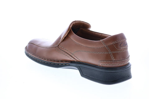 Clarks Escalade Step 26113919 Mens Brown Wide Leather Loafers Casual Shoes