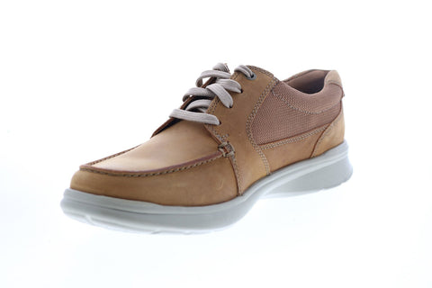 Clarks Touareg Vibe Center Seam Mens Brown Leather Oxfords Plain Toe Shoes