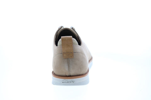 Clarks Trigen Walk Plain Toe Mens Brown Wide Nubuck Oxfords Plain Toe Shoes