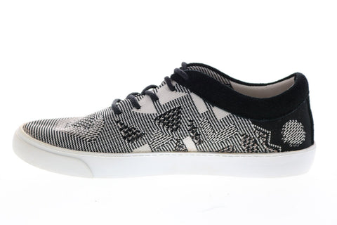 Clarks Glitter Glove 26115499 Womens Black White Lifestyle Sneakers Shoes