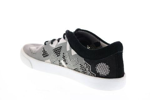 Clarks Glitter Glove 26115499 Womens Black White Lifestyle Sneakers Shoes