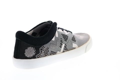 Clarks Glitter Glove 26115499 Womens Black White Lifestyle Sneakers Shoes