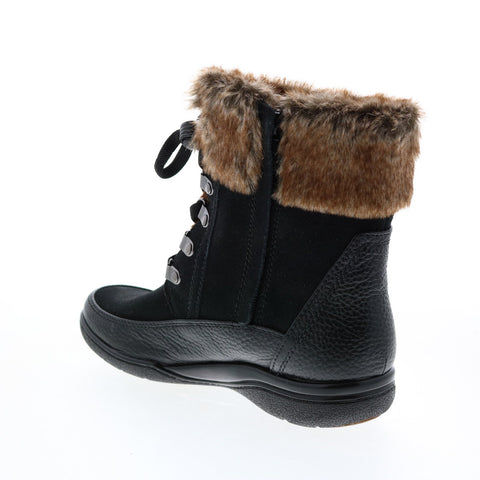 Clarks Kearns Ramsey 26115744 Womens Black Wide Leather Mid Calf Boots