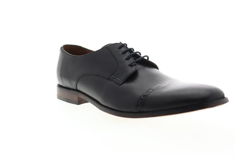 Bostonian Narrate Cap 26116111 Mens Black Leather Dress Lace Up Oxfords Shoes