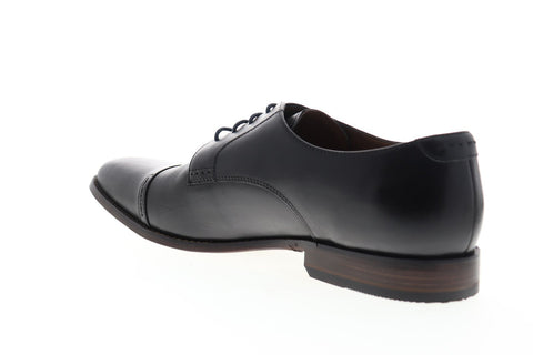 Bostonian Narrate Cap 26116111 Mens Black Leather Dress Lace Up Oxfords Shoes