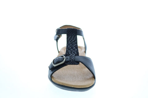 Clarks Manilla Lift 26116377 Womens Black Leather Slingback Sandals Shoes