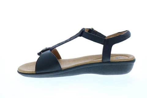 Clarks Manilla Lift 26116377 Womens Black Leather Slingback Sandals Shoes