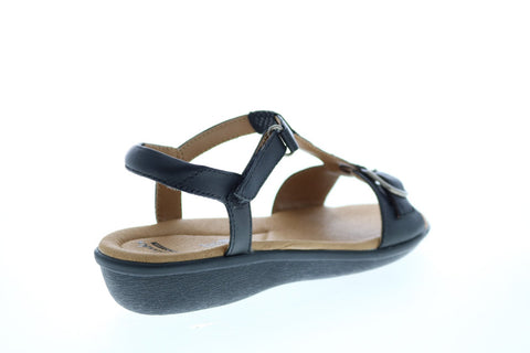 Clarks Manilla Lift 26116377 Womens Black Leather Slingback Sandals Shoes