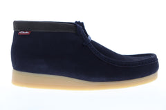 Clarks Stinson Hi 26116504 Mens Blue Suede Lace Up Casual Loafers Shoes