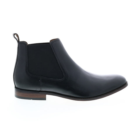 Bostonian Narrate Plain Boot 26116952 Mens Black Leather Chelsea Boots