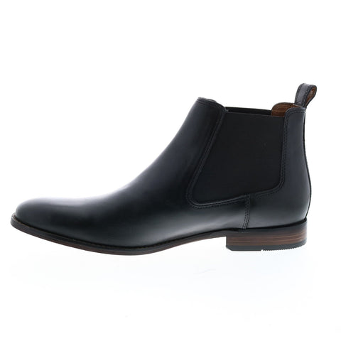 Bostonian Narrate Plain Boot 26116952 Mens Black Leather Chelsea Boots