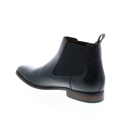 Bostonian Narrate Plain Boot 26116952 Mens Black Leather Chelsea Boots