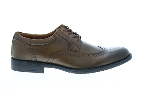 Clarks Kovit Walk Mens Brown Leather Oxfords Wingtip & Brogue Shoes