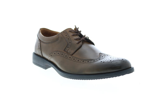 Clarks Kovit Walk Mens Brown Leather Oxfords Wingtip & Brogue Shoes