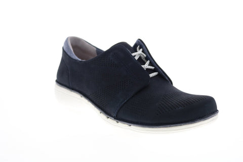 Clarks Un Voltra 26117830 Womens Blue Nubuck Oxford Flats Shoes