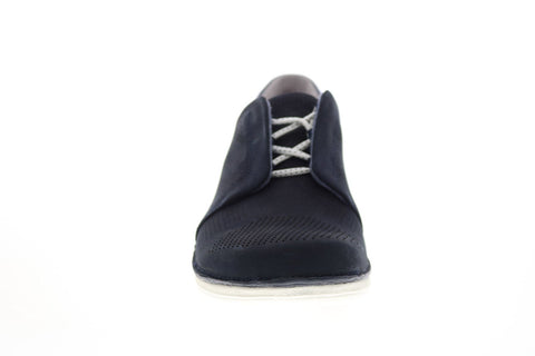 Clarks Un Voltra 26117830 Womens Blue Nubuck Oxford Flats Shoes