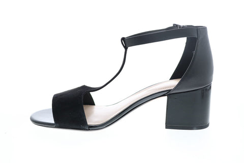 Clarks Barley Belle 26118526 Womens Black Suede Strap Strap Heels Shoes