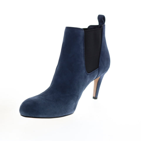 Clarks Carlita Quinn 26118534 Womens Blue Suede Ankle & Booties Boots