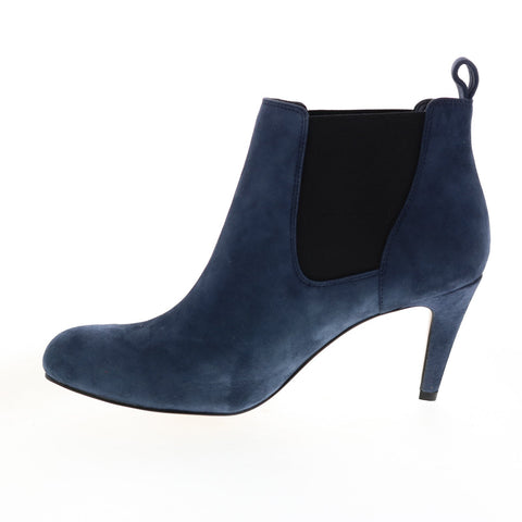 Clarks Carlita Quinn 26118534 Womens Blue Suede Ankle & Booties Boots
