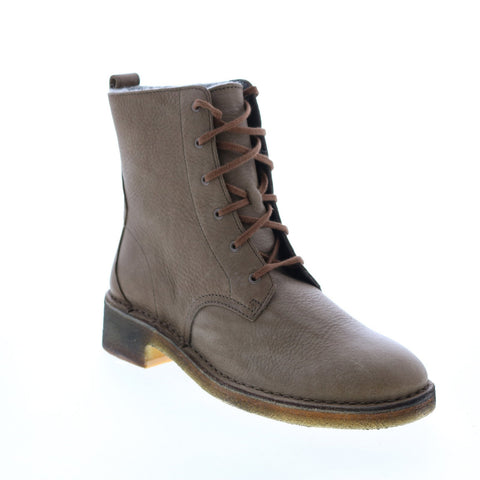 Clarks Maru Elsa 26119103 Womens Brown Leather Lace Up Ankle & Booties Boots