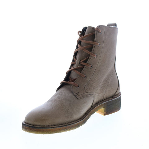 Clarks Maru Elsa 26119103 Womens Brown Leather Lace Up Ankle & Booties Boots