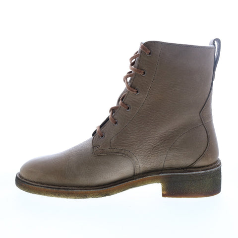 Clarks Maru Elsa 26119103 Womens Brown Leather Lace Up Ankle & Booties Boots