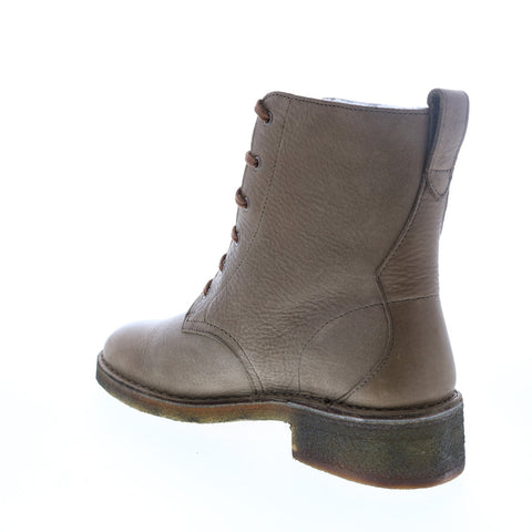 Clarks Maru Elsa 26119103 Womens Brown Leather Lace Up Ankle & Booties Boots