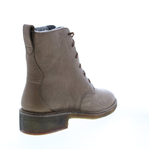 Clarks Maru Elsa 26119103 Womens Brown Leather Lace Up Ankle & Booties Boots