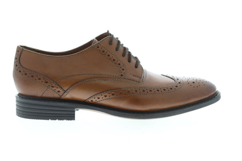 Bostonian Garvan Edge Mens Brown Oxfords & Lace Ups Wingtip & Brogue Shoes
