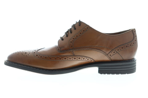 Bostonian Garvan Edge Mens Brown Oxfords & Lace Ups Wingtip & Brogue Shoes