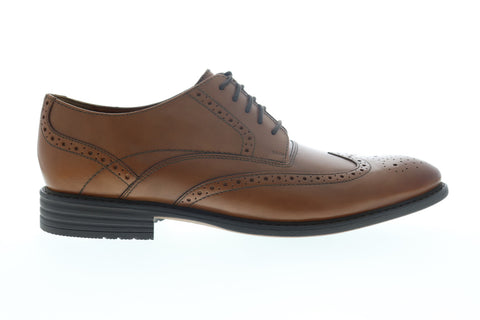 Bostonian Garvan Edge Mens Brown Oxfords & Lace Ups Wingtip & Brogue Shoes