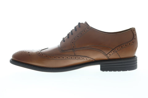 Bostonian Garvan Edge Mens Brown Oxfords & Lace Ups Wingtip & Brogue Shoes