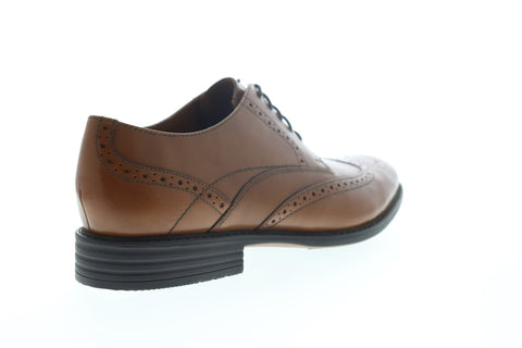 Bostonian Garvan Edge Mens Brown Oxfords & Lace Ups Wingtip & Brogue Shoes