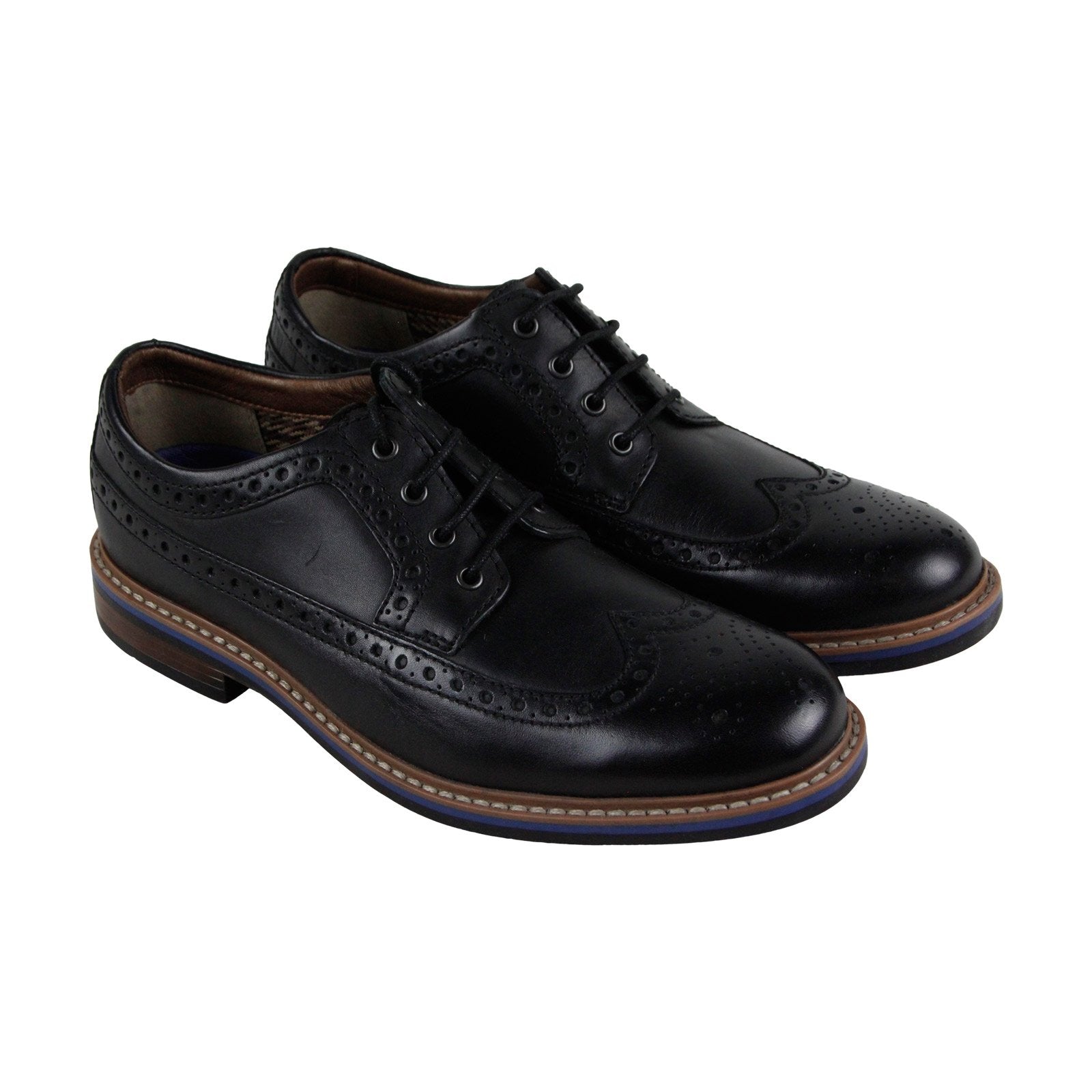 Clarks Melshire Wing 26119437 Mens Black Leather Lace Up Wingtip