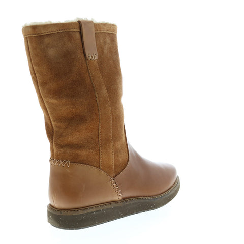 Clarks Glick Emfield 26120000 Womens Brown Leather Casual Dress Boots