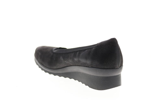 Clarks Malvet Doris 26120513 Womens Black Wide Leather Zipper Dress Boots