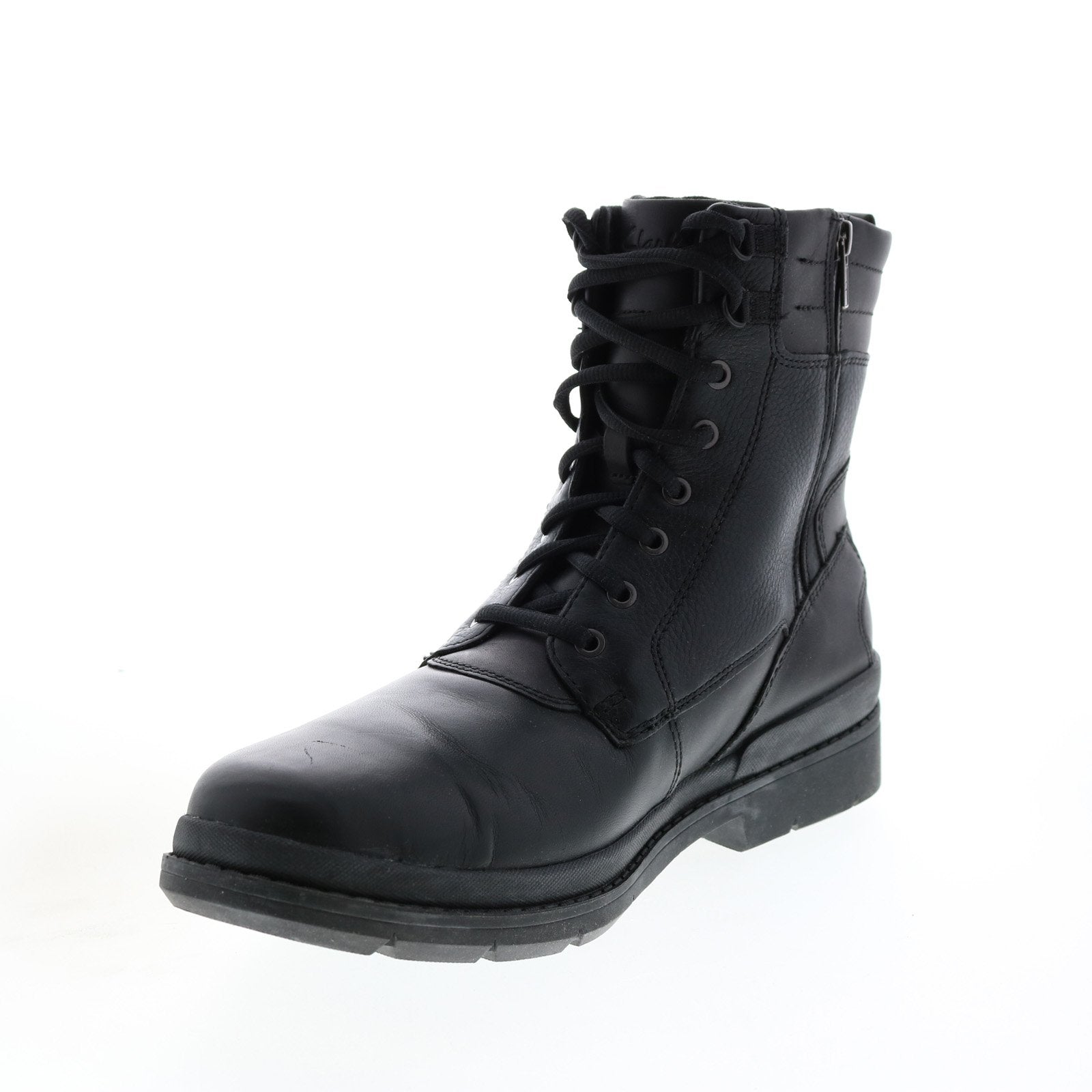 Clarks Kimball Rise 26120951 Mens Black Leather Lace Up  display picture 1