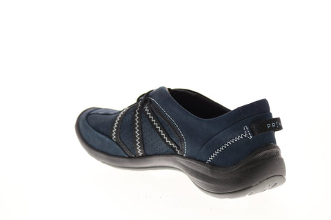 Clarks Asney Slip On 26121016 Womens Blue Wide Nubuck Lifestyle Sneakers Shoes