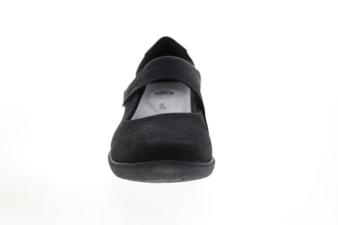 Clarks Sillian Bella 26121457 Womens Black Suede Mary Jane Flats Shoes
