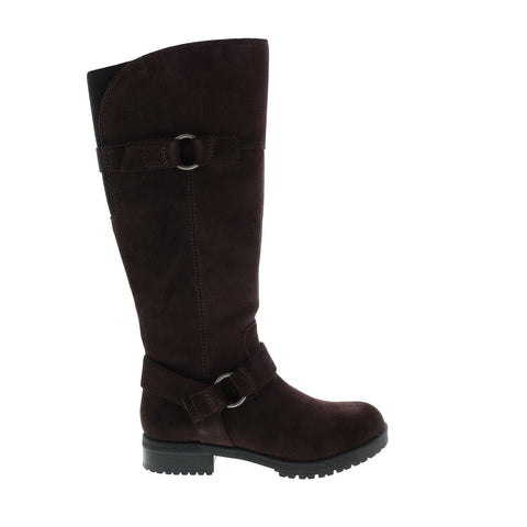 Clarks Faralyn Dawn 26121592 Womens Brown Leather Zipper Over The Knee Boots