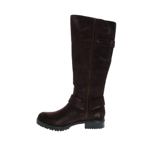 Clarks Faralyn Dawn 26121592 Womens Brown Leather Zipper Over The Knee Boots