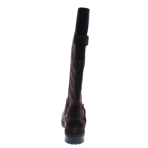 Clarks Faralyn Dawn 26121592 Womens Brown Leather Zipper Over The Knee Boots